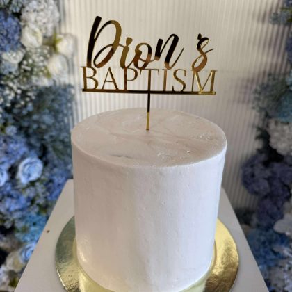 Baptism Cake Topper